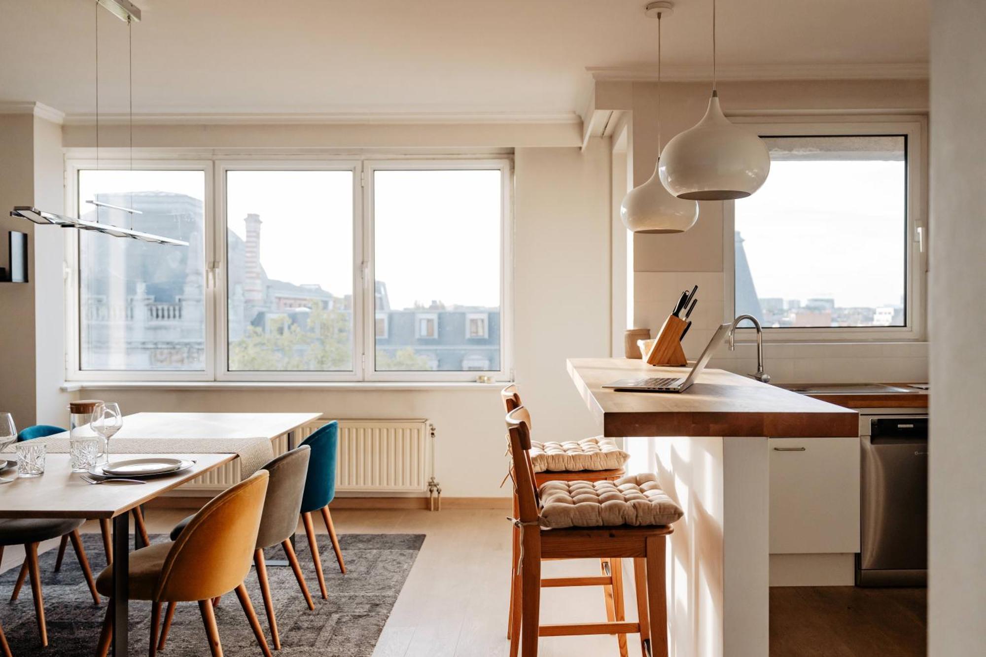 Zonnig Appartement Met Prachtig Uitzicht Op A+Locatie Antwerp Luaran gambar
